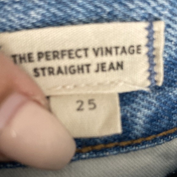 Madewell‎ Denim Sz 25 The 90s Straight Jean Hazelfern Wash Shadow-Panel Edition - Picture 8 of 12